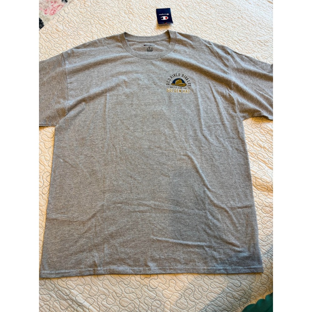 Champion Red River Rivalry Battle for the Golden Hat Shirt Gray Mens 2XL